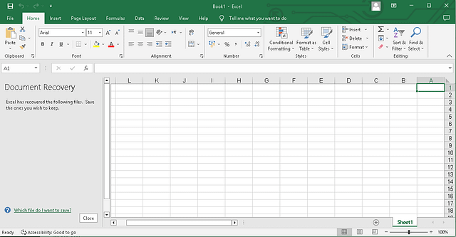 microsoft excel interface