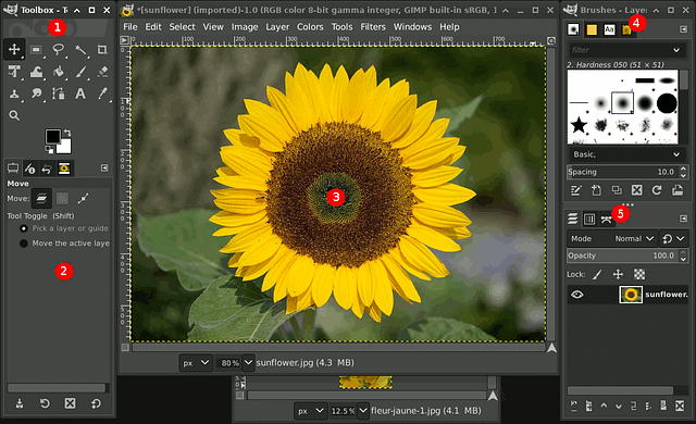 gimp multi window